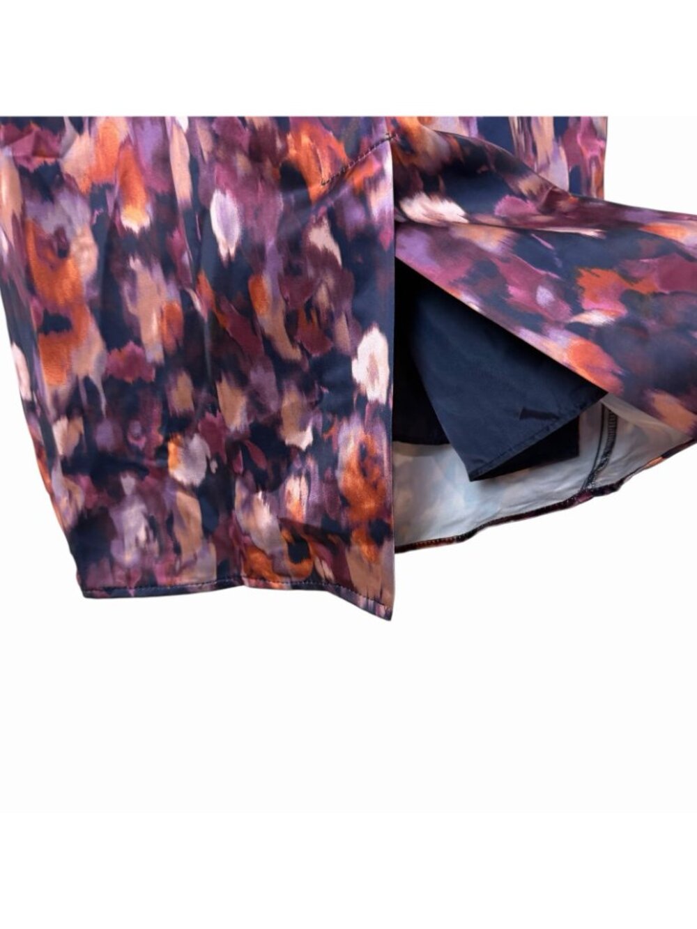 Jason Wu Satin Midi Dress Size XS Strappy Low Back Romantic Evening Floral Paint - Picture 8 of 15